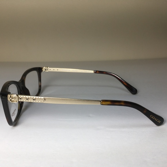 Coach Rectangular Brown Tortoise Eyeglasses NWOT - Picture 2 of 8